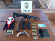 PCPR cumpre buscas em Sabáudia e Arapongas e prende em flagrante homem com fuzil, colete balístico e munições