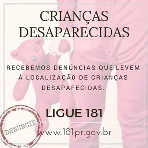 Banner denúncia ligue 181