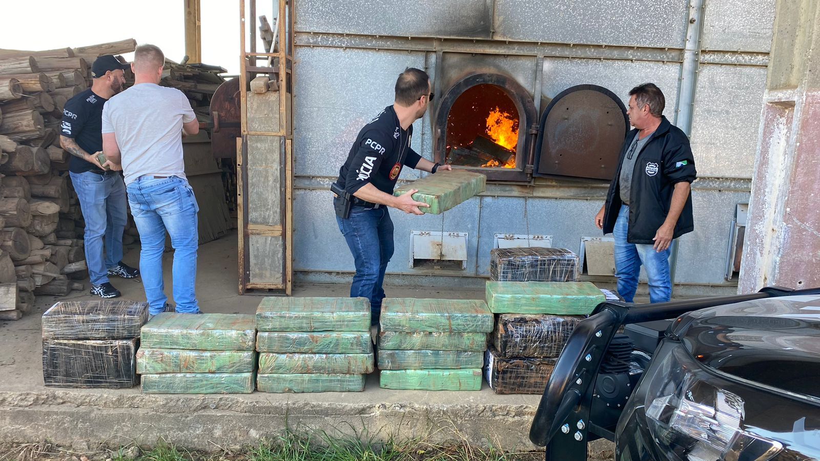 PCPR incinera mais de meia tonelada de drogas em Palmeira