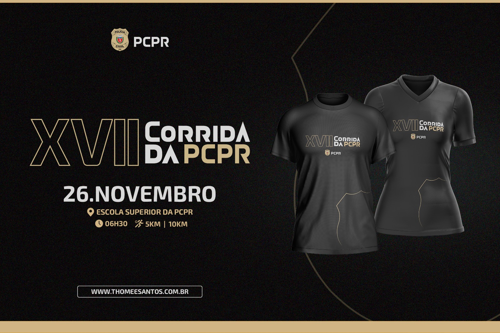 PCPR abre inscrições para corrida em alusão aos 170 anos da instituição