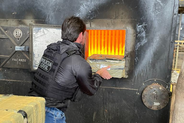 PCPR incinera meia tonelada de droga em Arapongas