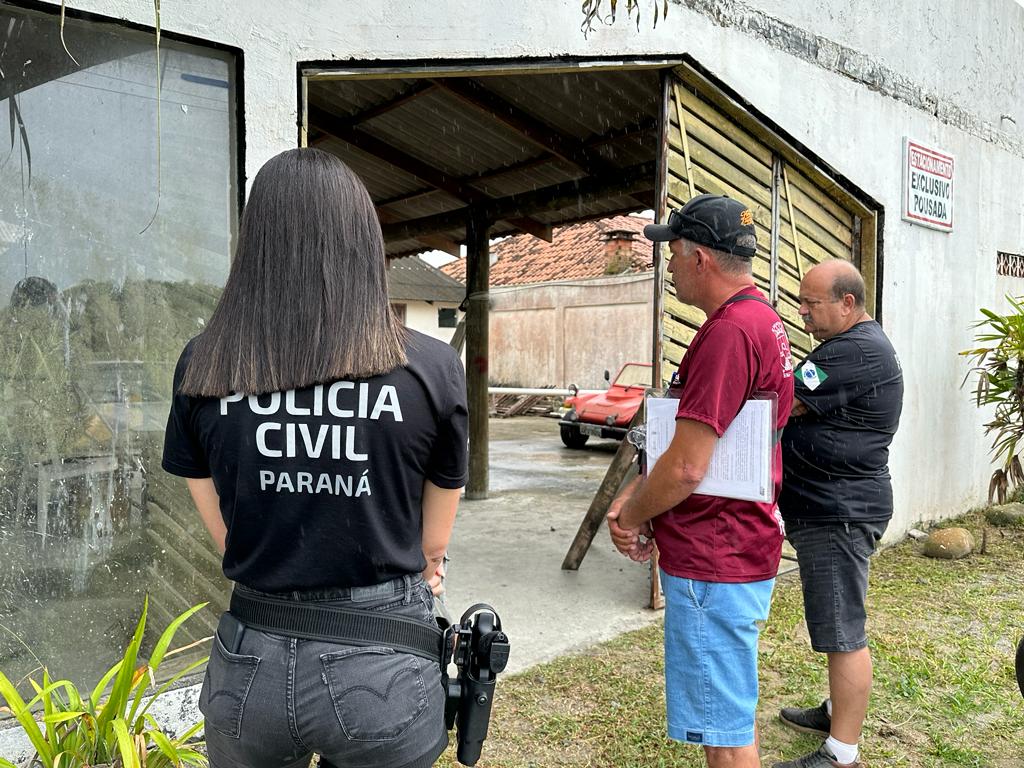 PCPR presta apoio em fiscalização de voo de trikes em Pontal do Paraná