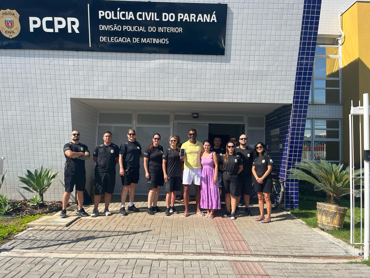 PCPR recupera celular perdido em Matinhos