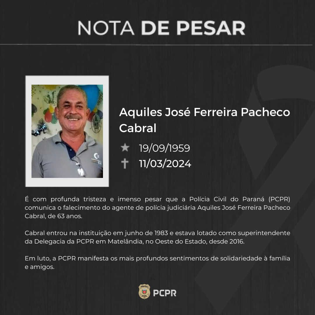 NOTA DE PESAR