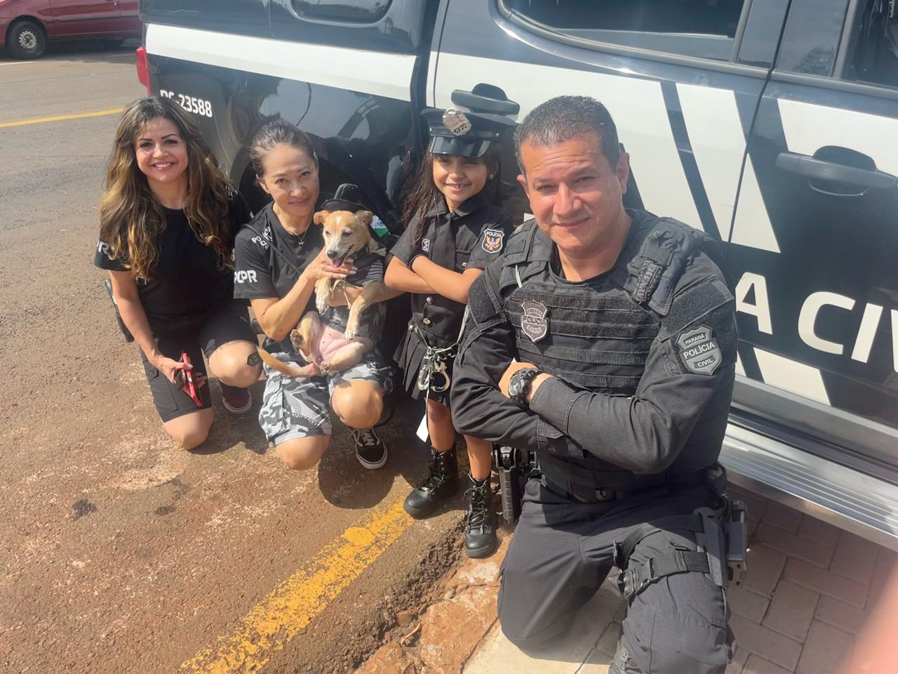 PCPR participa de aniversário de menina em Londrina