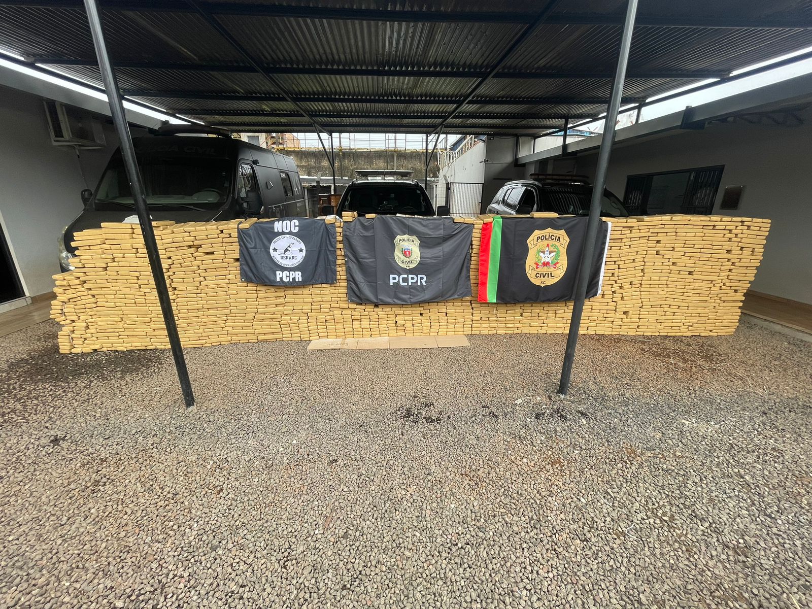 PCPR apreende apreende 1,7 tonelada de maconha em Francisco Beltrão