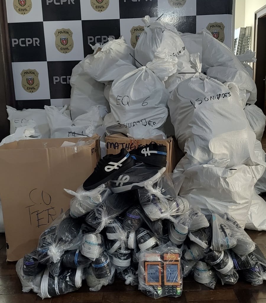 PCPR e Procon apreendem 700 pares de calçados falsificados