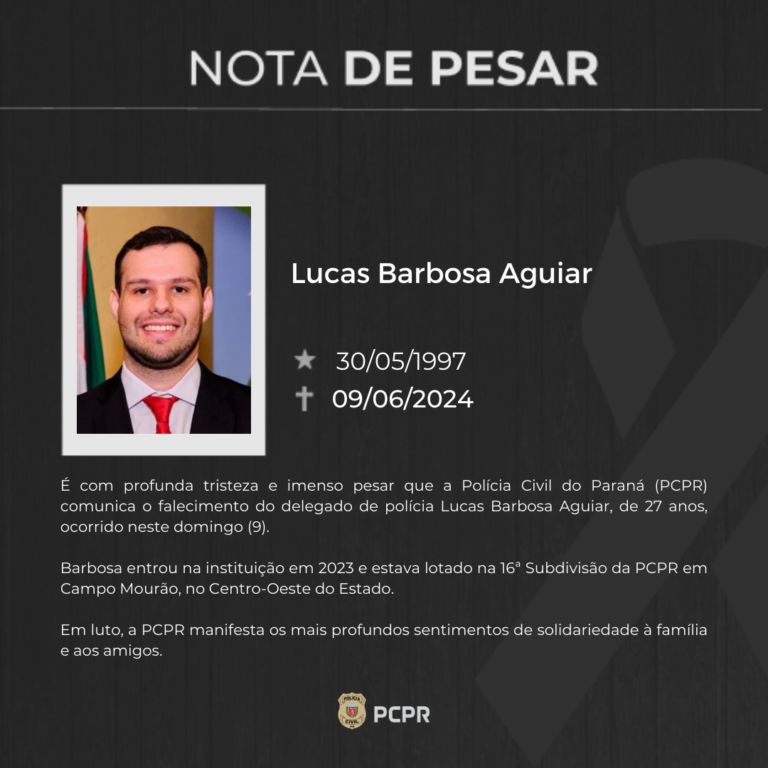 NOTA DE PESAR