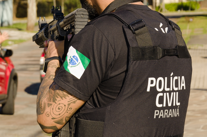 PCPR prende homem em flagrante por lesão corporal, ameaça e dano qualificado em Castro