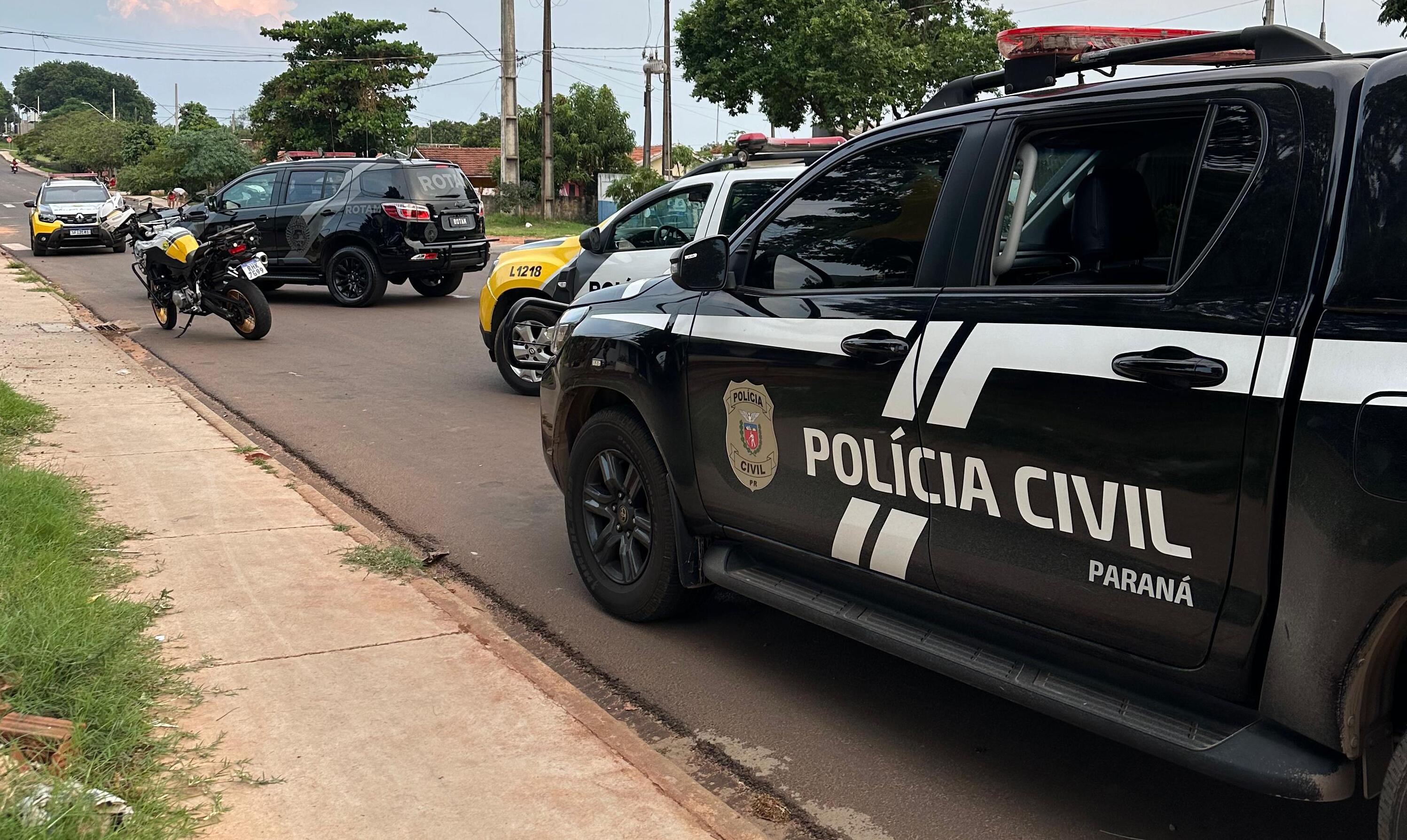 PCPR e PMPR prendem dois homens e apreende um adolescente por homicídio ocorrido em Umuarama