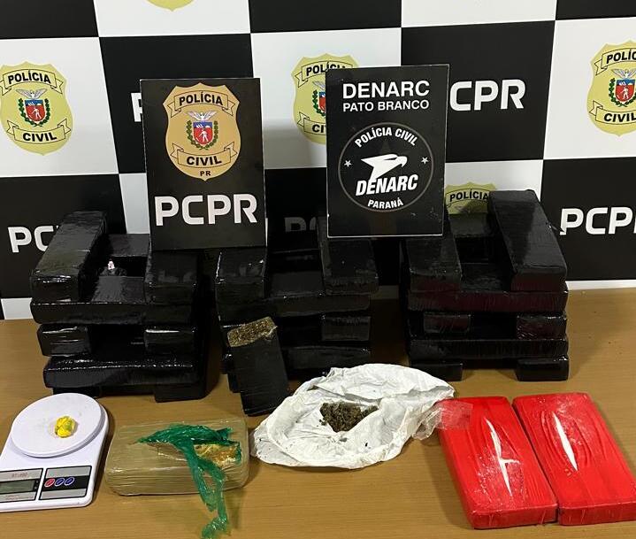 PCPR prende mulher por tráfico de drogas e apreende R$ 271 mil em entorpecentes em Pato Branco