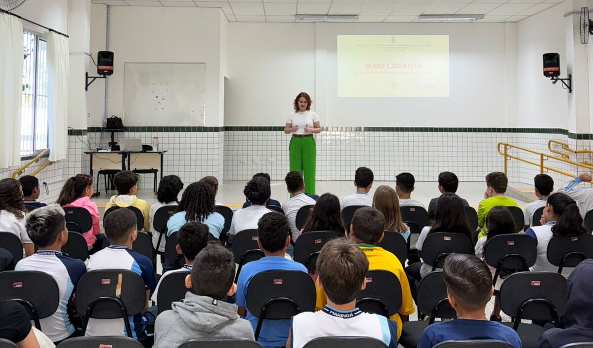 PCPR realiza palestra de conscientização sobre Maio Amarelo e Maio Laranja em Maringá