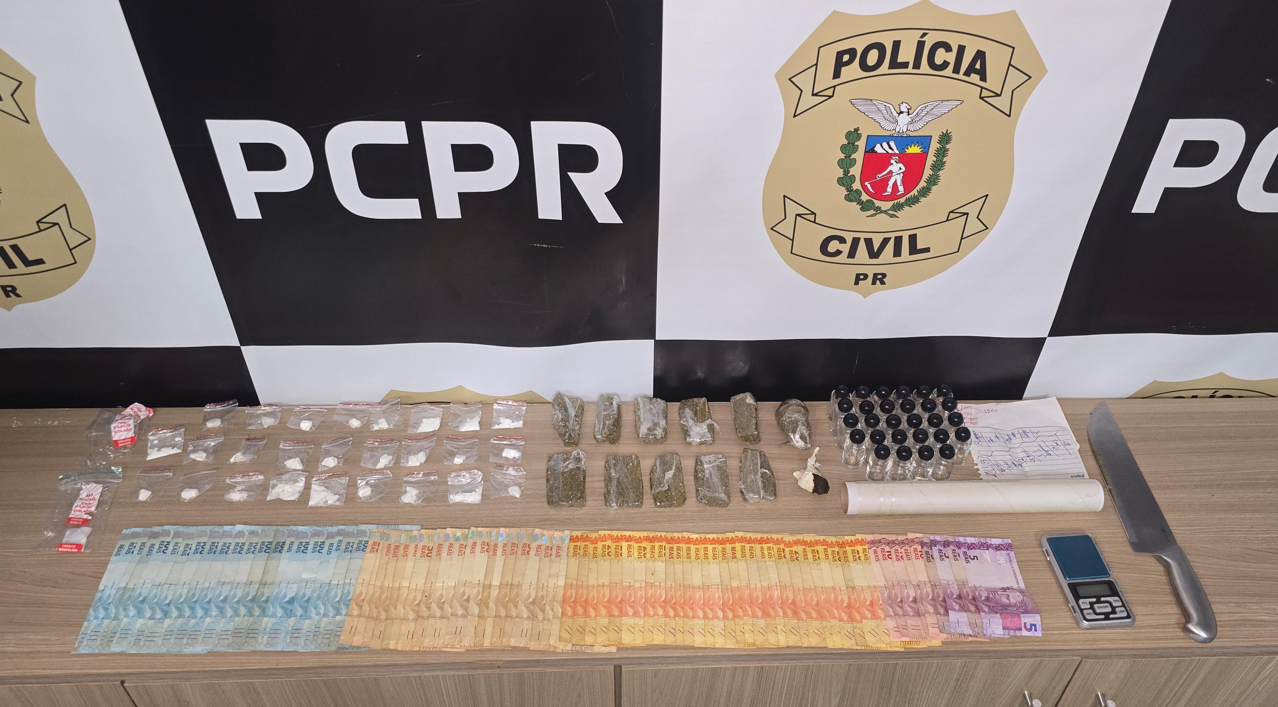 PCPR prende homem em flagrante por tráfico de drogas em Ortigueira