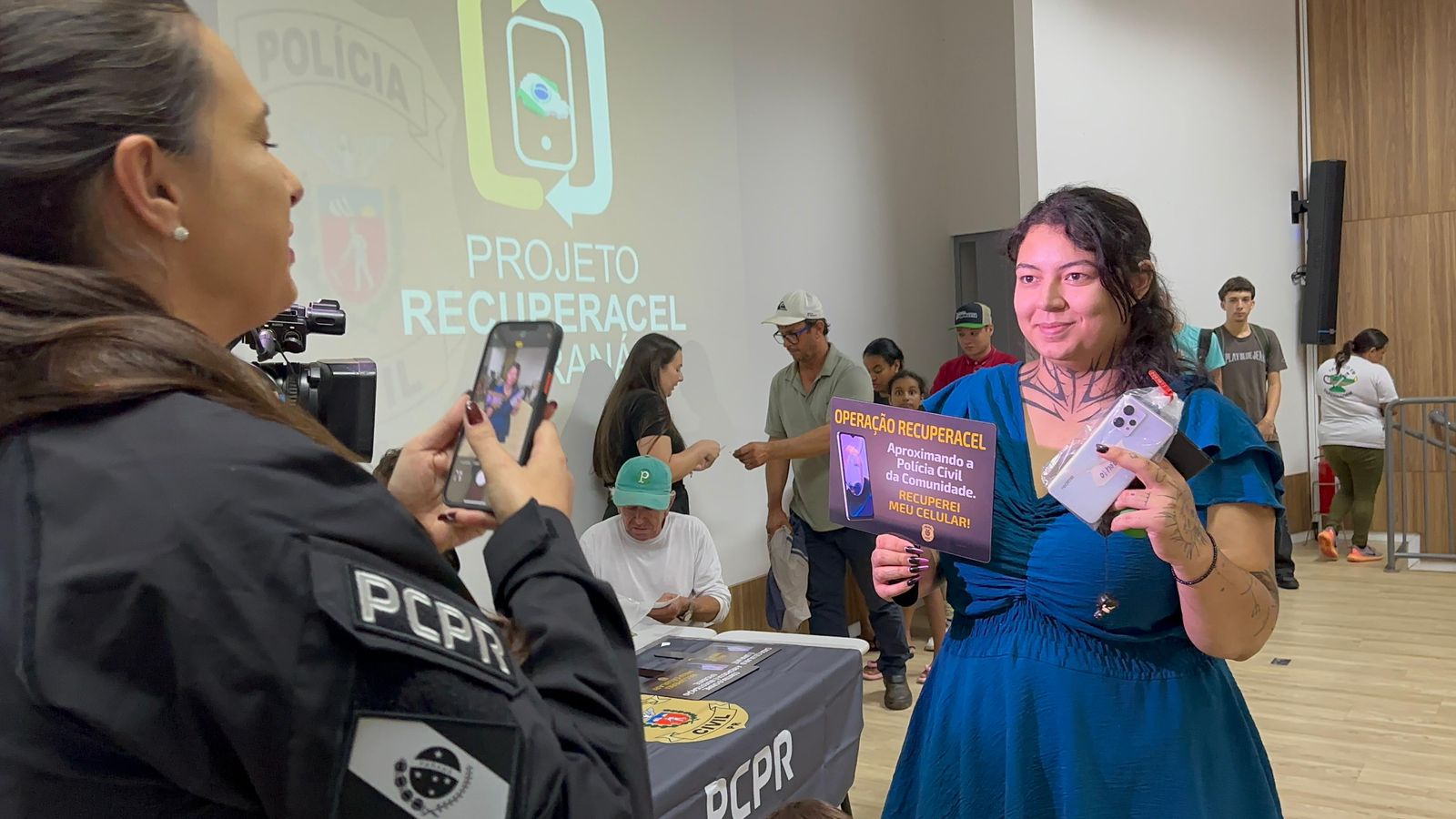 PCPR reúne vítimas para evento de devolução de celulares recuperados em Cascavel