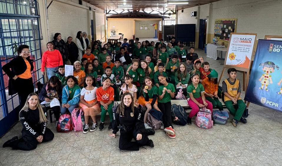 PCPR realiza palestra em alusão ao Maio Laranja em escola de São José dos Pinhais