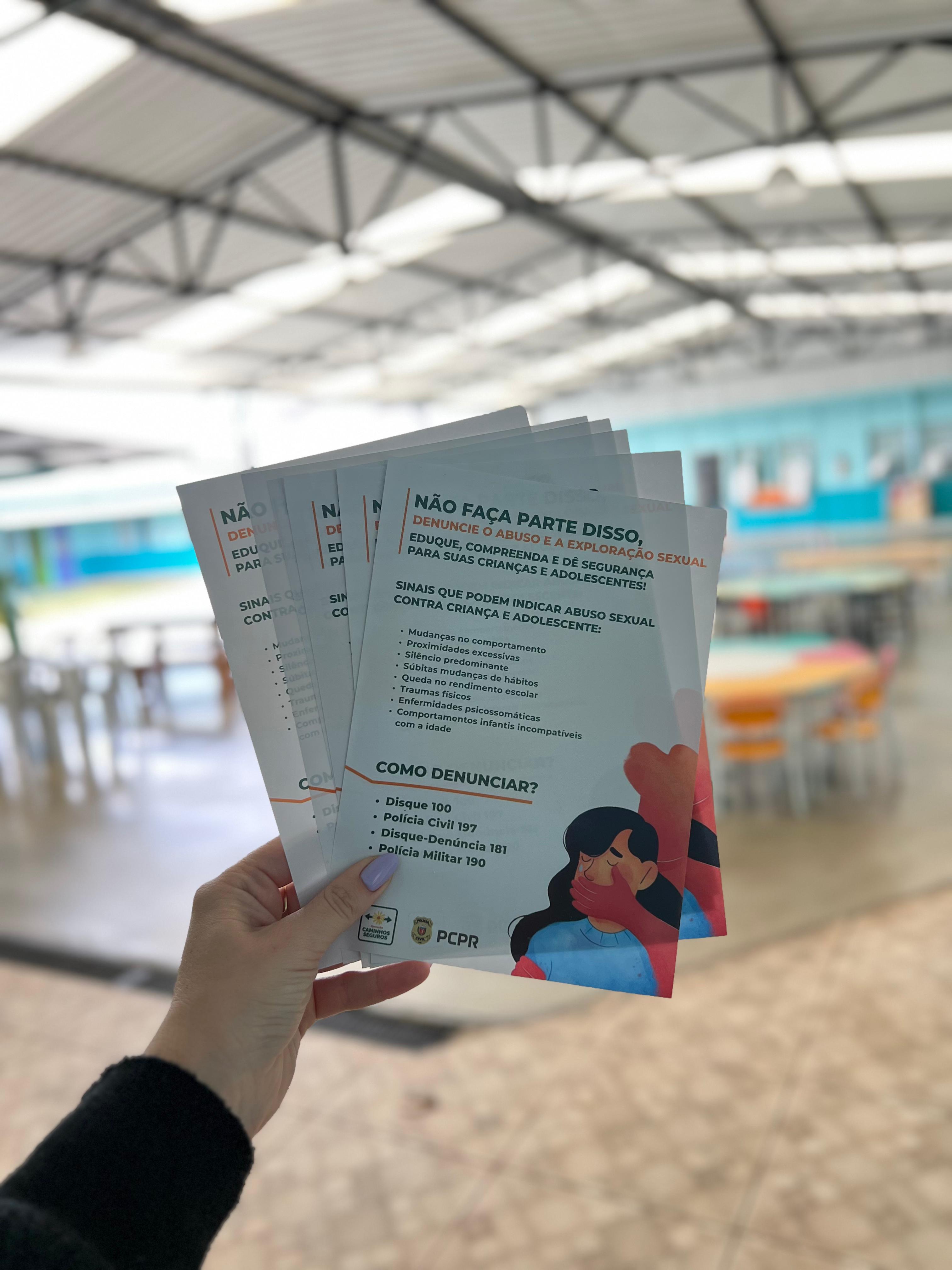 PCPR dá palestra sobre o maio laranja em escola em União da Vitória