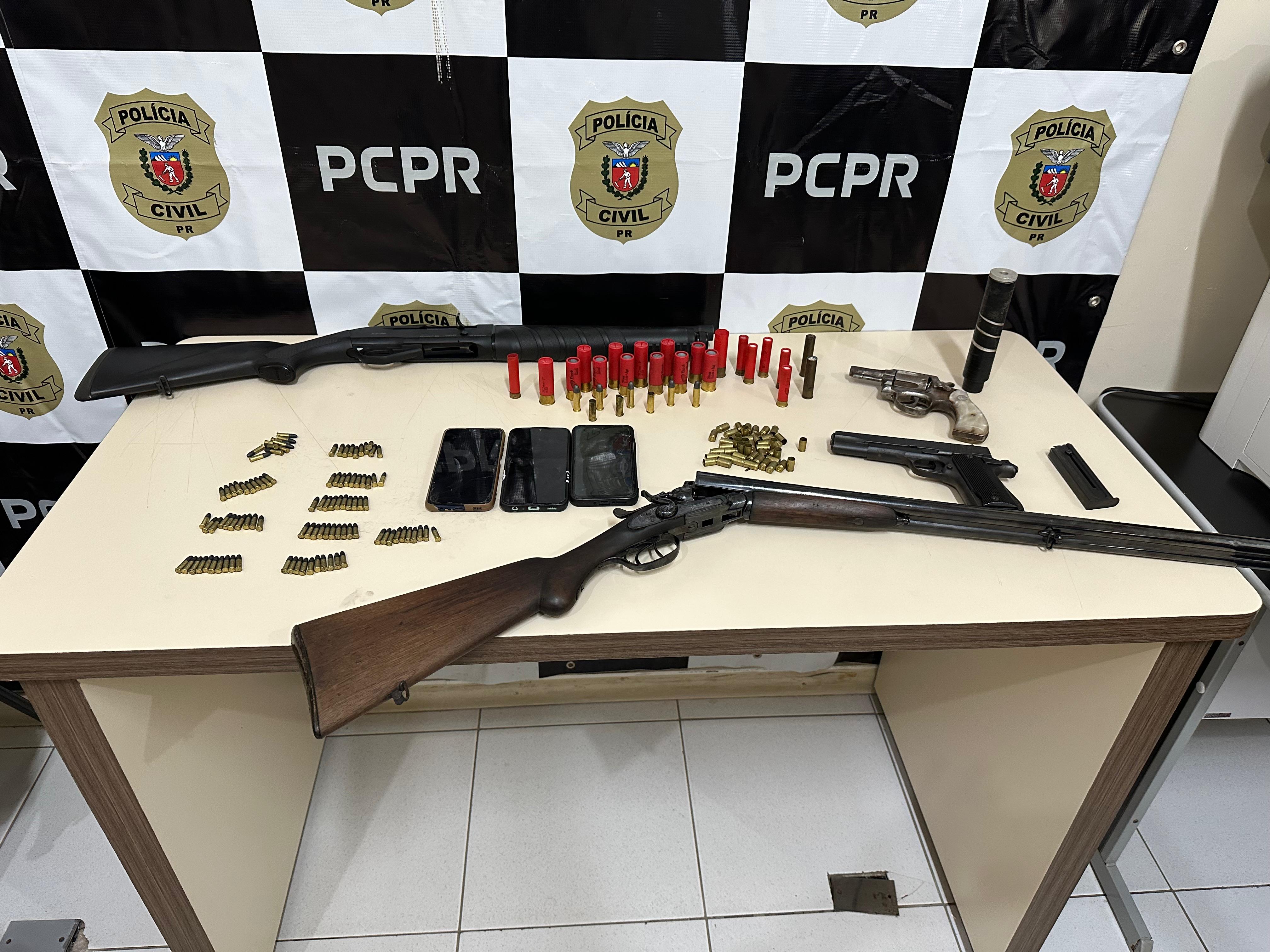 PCPR prende mulher em flagrante por posse ilegal de armas e munições em Imbaú