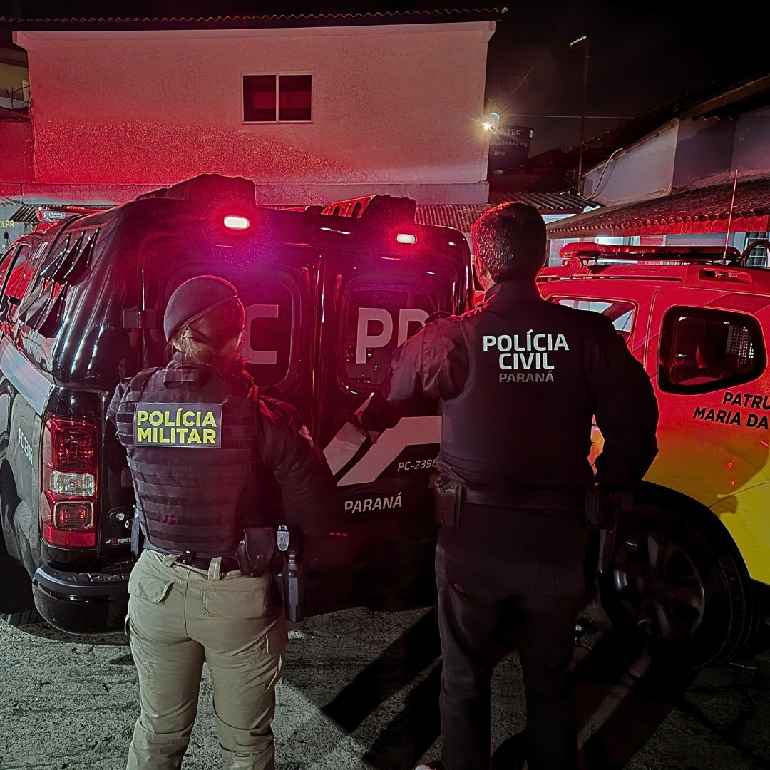 PCPR e PMPR prendem homem por diversos crimes contra mulher e filho em Irati
