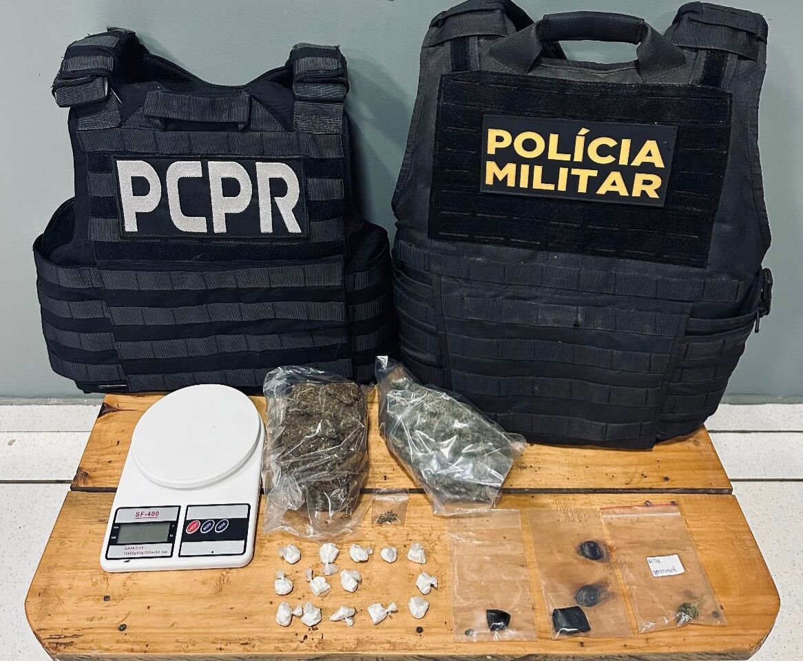 PCPR e PMPR prendem homem investigado por tráfico de drogas em Laranjeira do Sul