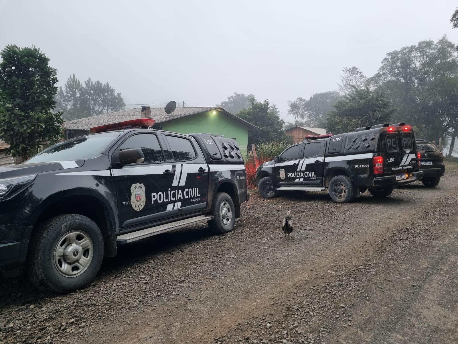 PCPR prende dois homens suspeitos de furto qualificado em Rebouças