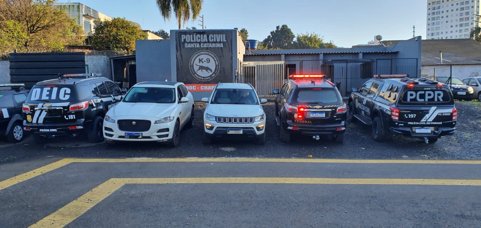 PCPR, PCSC e PF prendem sete pessoas em operação contra o tráfico em Santa Catarina