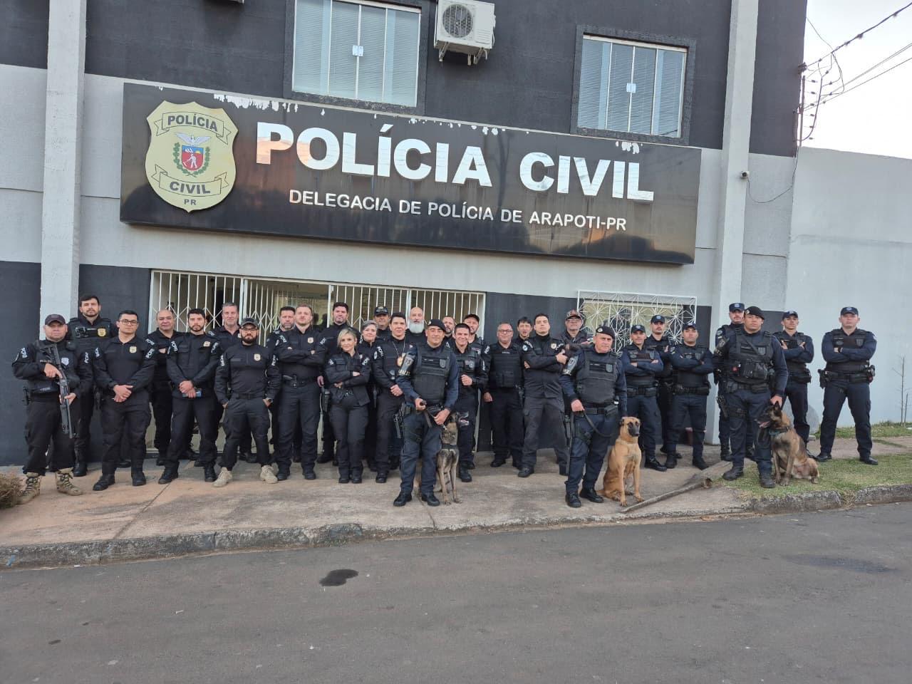 PCPR e GMSP realizam operação contra tráfico de drogas em Arapoti