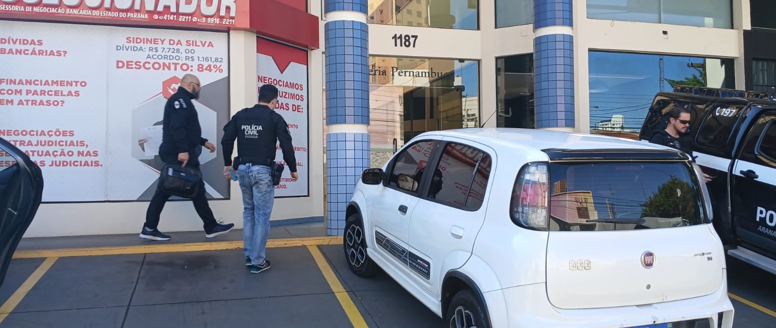 PCPR cumpre mandados contra empresa investigada por induzir consumidor a erro e estelionato em Londrina