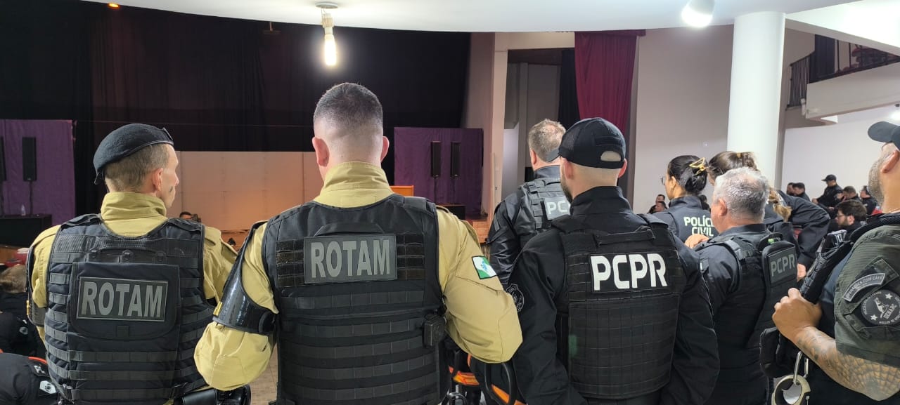 Com o apoio de outras forças, PCPR prende 14 pessoas durante operação deflagrada em Francisco Beltrão