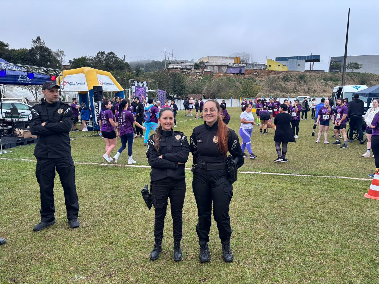 PCPR realiza segurança durante a corrida do combate a violência da mulher em Bocaiúva do Sul