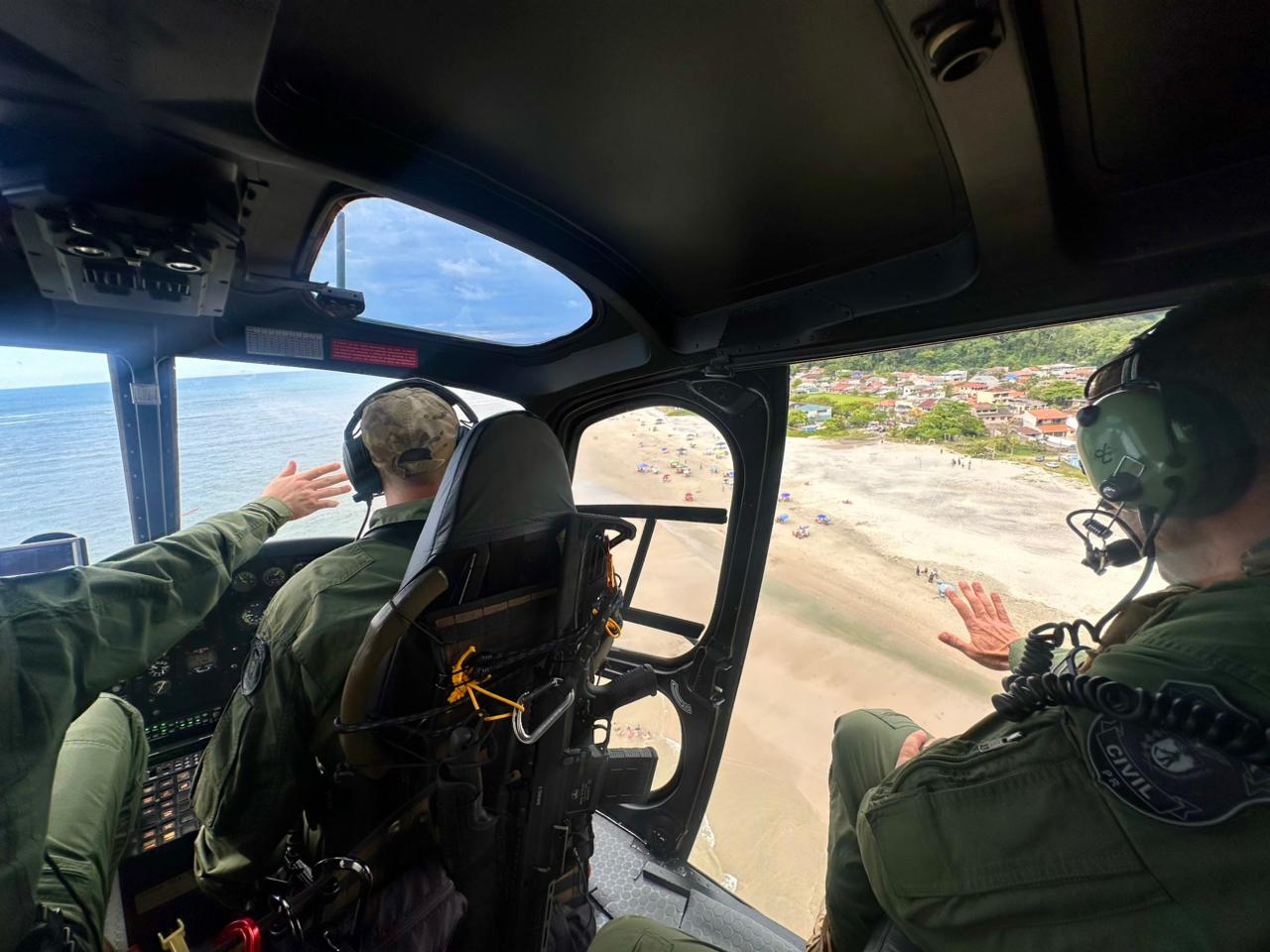 PCPR faz voos de polícia judiciária no Litoral do Estado durante o Verão Maior Paraná 