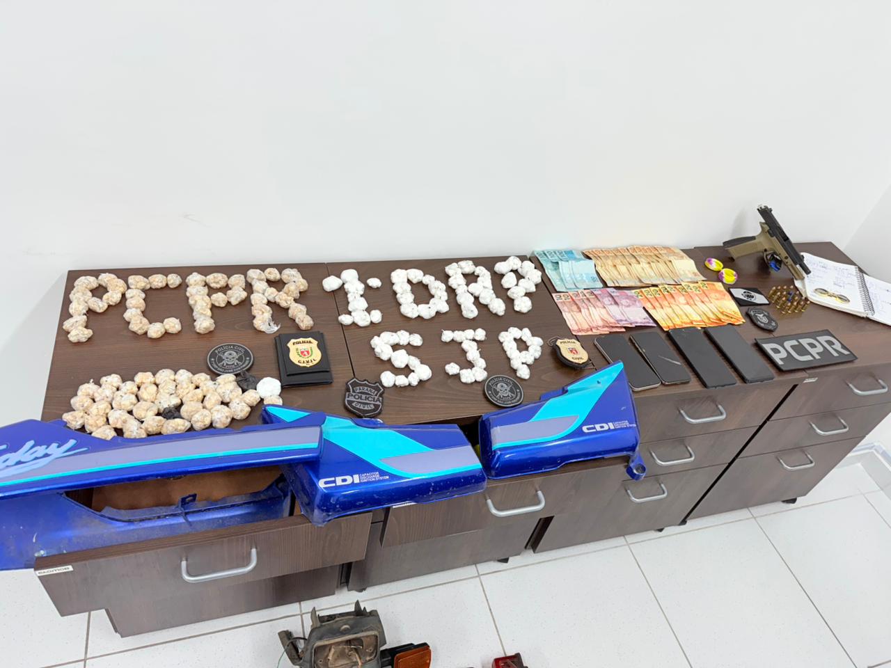 PCPR e GM prendem dois suspeitos por homicídio relacionado ao tráfico de drogas em São José dos Pinhais