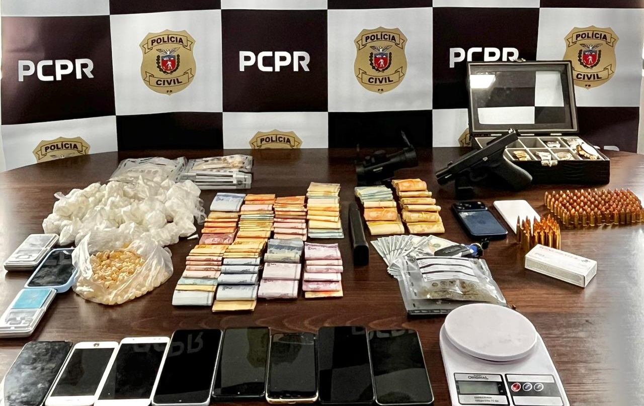 PCPR prende 9 pessoas e apreende 2,1 mil porções de drogas em operação contra o tráfico em Curitiba e na RMC