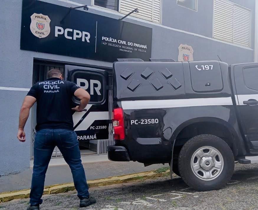 PCPR e PMPR prendem homem em flagrante por violência doméstica e disparo de arma de fogo em Jaguariaíva