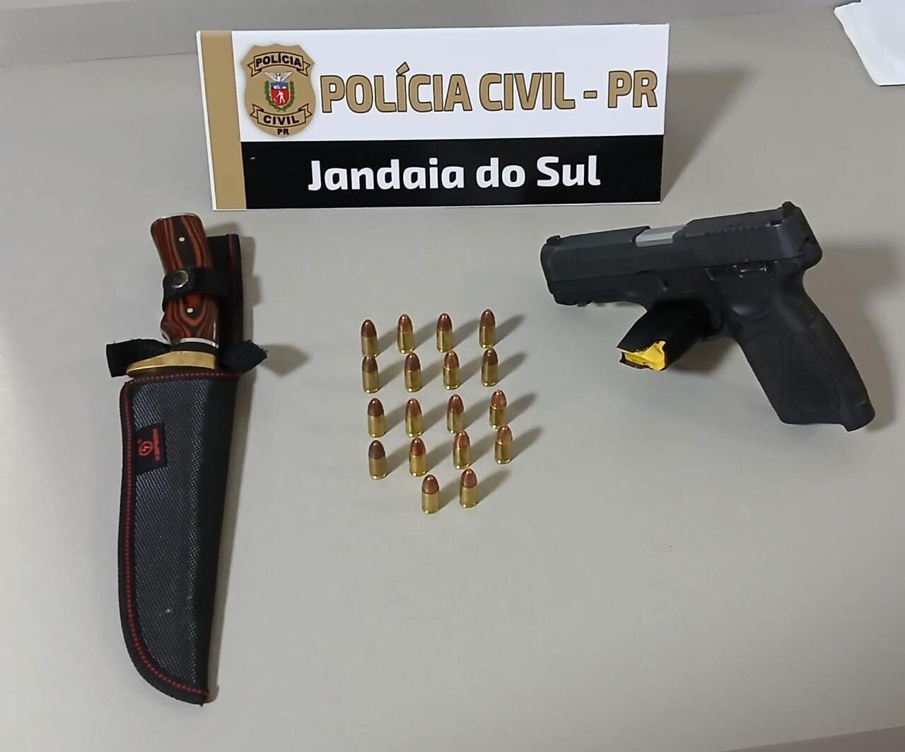 PCPR prende homem e apreende arma de fogo e munições em Apucarana