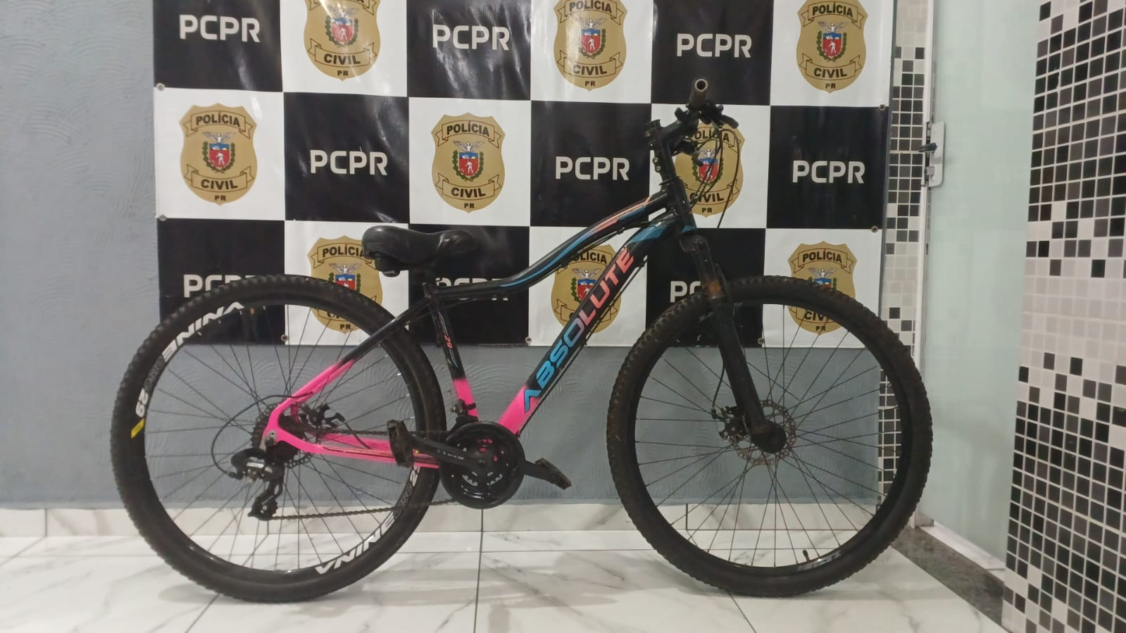 PCPR recupera bicicleta furtada em Antonina