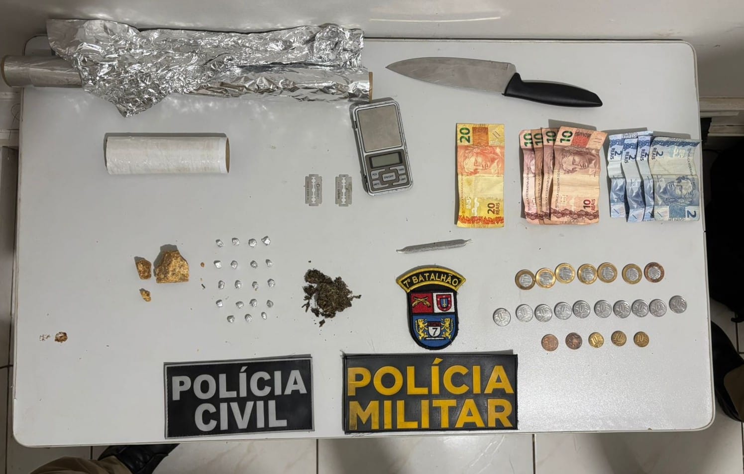 PCPR e PMPR prendem três pessoas em flagrante por tráfico de drogas em Tapejara