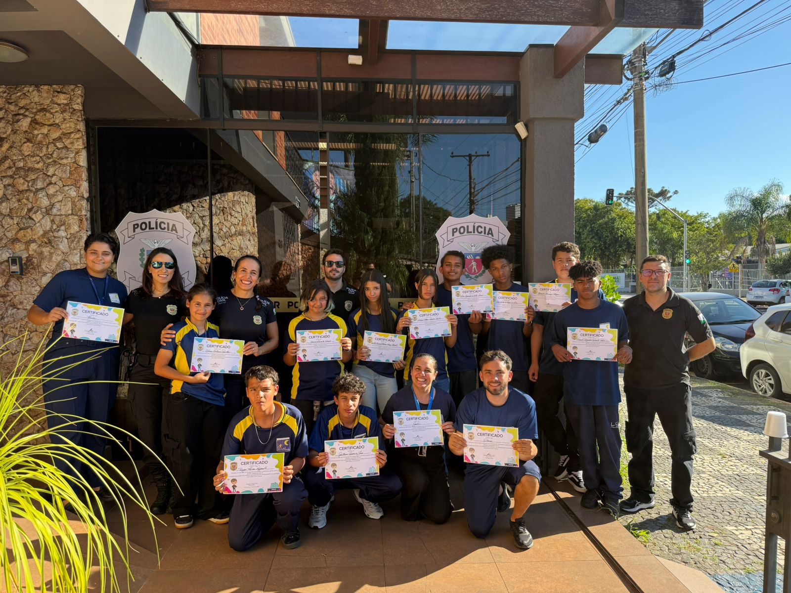 PCPR realiza projeto para aproximar jovens da realidade policial em Ponta Grossa