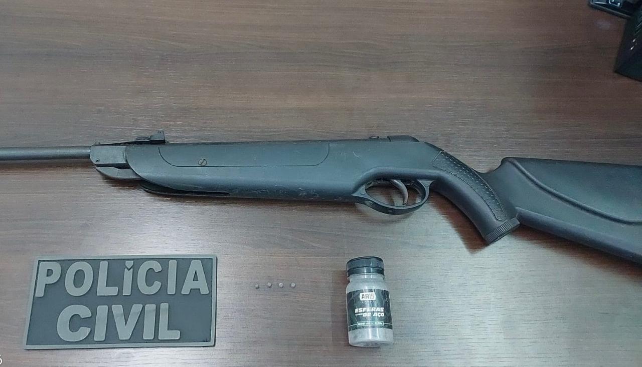 PCPR apreende arma de pressão e projéteis durante investigação de maus-tratos a animais em Cornélio Procópio
