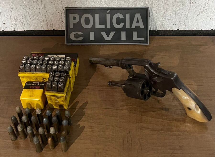 PCPR prende homem em flagrante por posse irregular de arma de fogo e adulteração de sinal identificador em Congonhinhas 