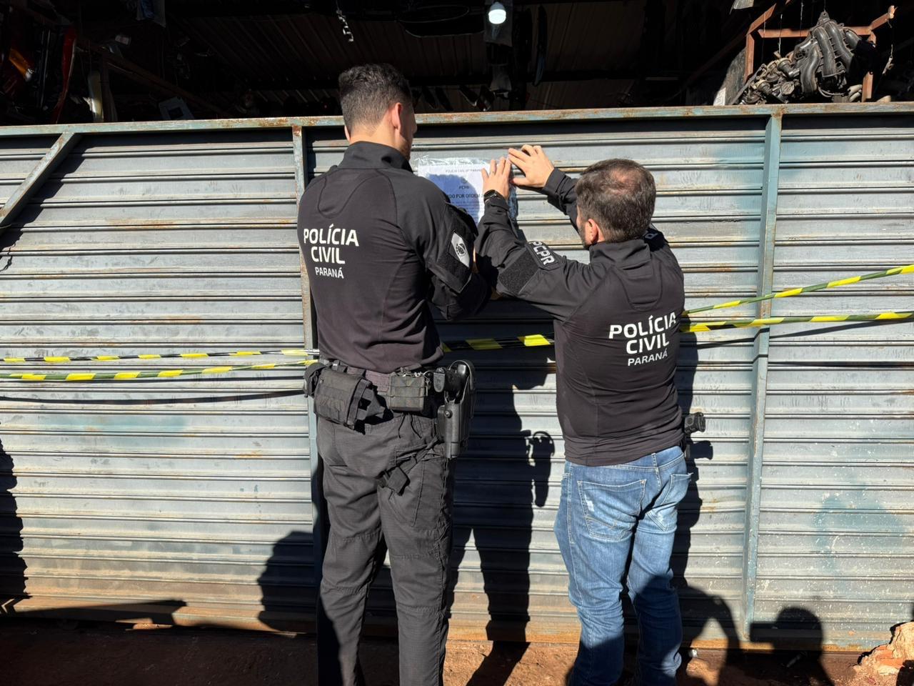 PCPR divulga foto de homem foragido por roubo e fecha desmanche de veículos em Sarandi