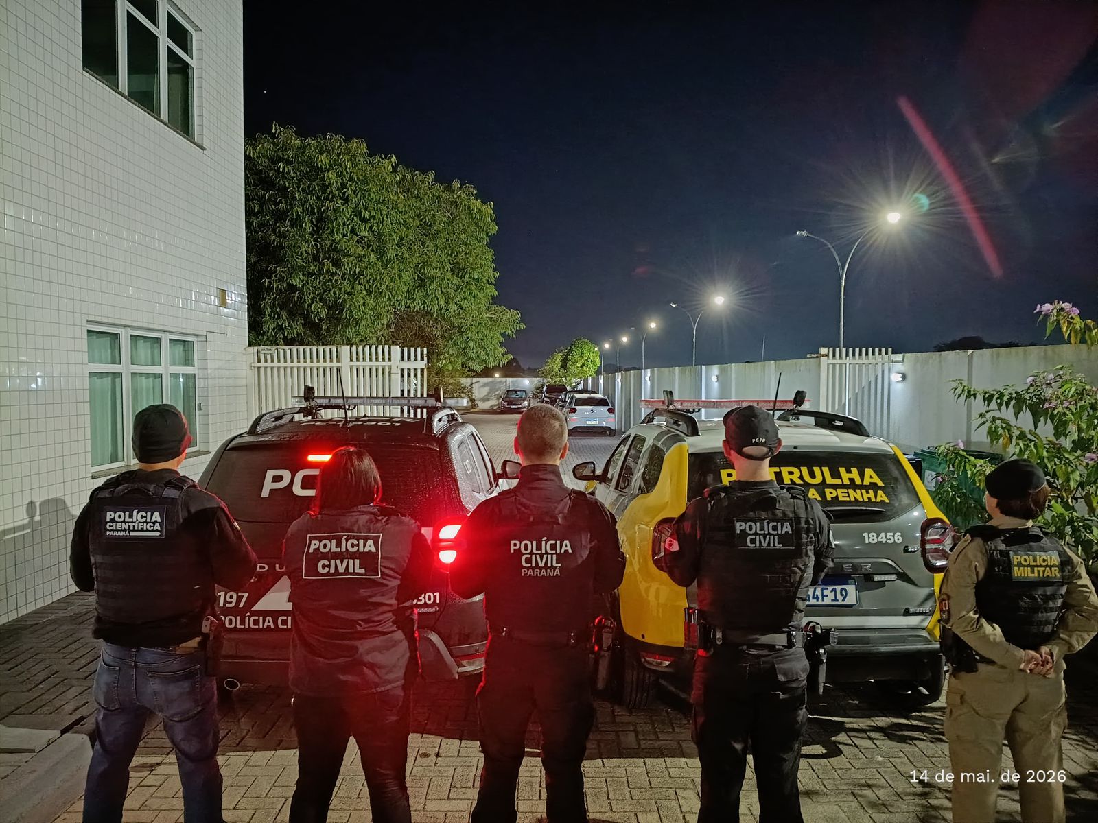 PCPR, PMPR e PCIPR prendem dois homens durante operação em alusão ao Maio Laranja em Paranaguá