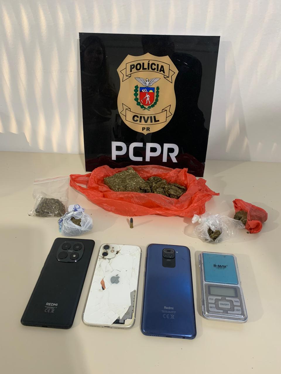 PCPR prende homem por tráfico de drogas em Vila Amaral, em São Mateus do Sul