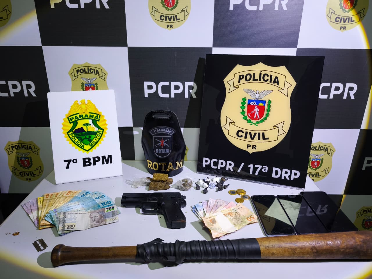 PCPR e PMPR prendem duas pessoas por tráfico de drogas em Tuneiras do Oeste