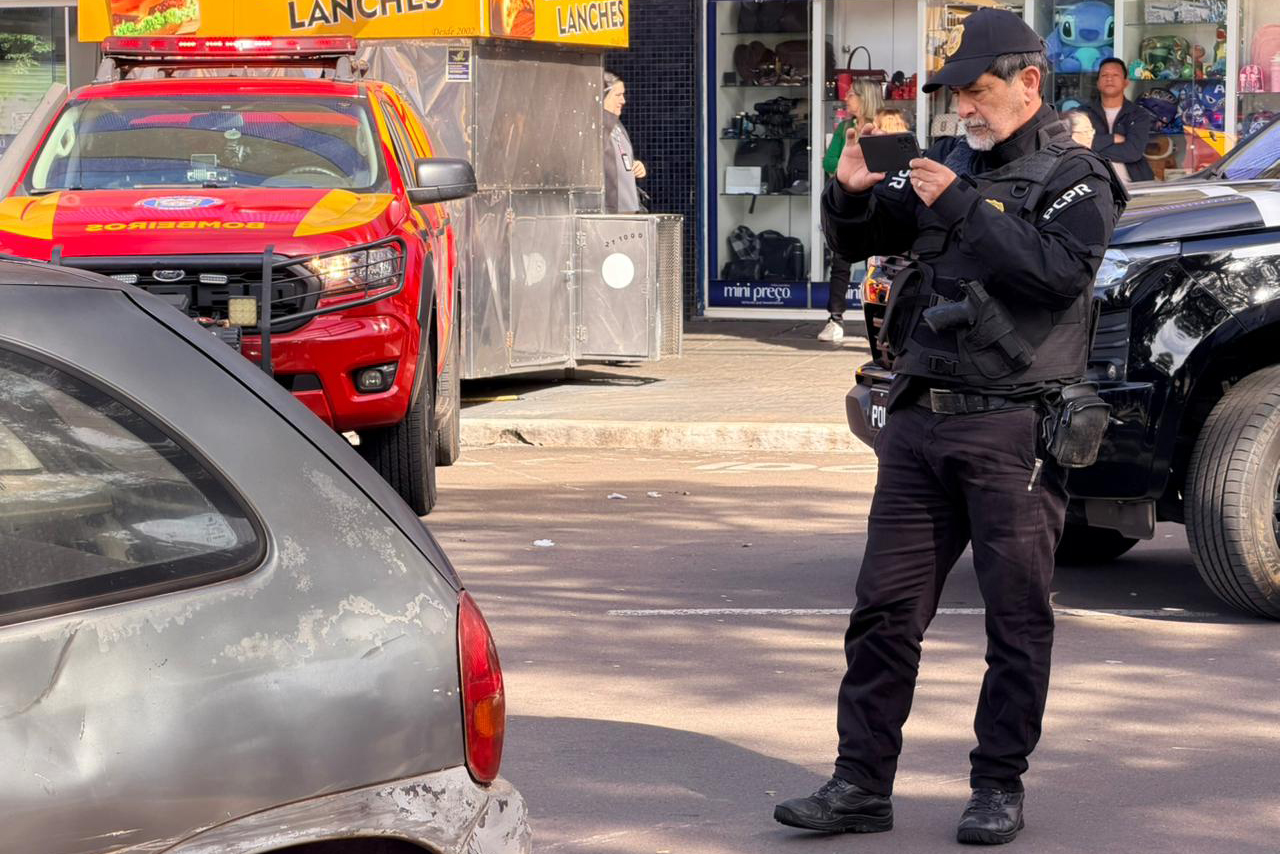 Maio Amarelo: forças de segurança realizam simulado de sinistro de trânsito em Maringá