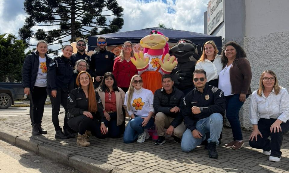PCPR participa de campanha do Maio Laranja em Bocaiuva do Sul 