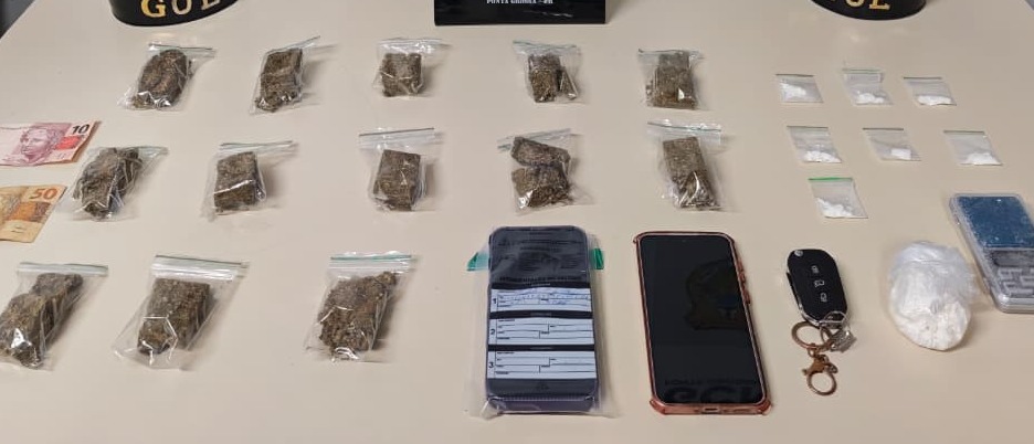 Operação integrada entre PCPR e GCM resulta na prisão de casal por tráfico de drogas em Ponta Grossa
