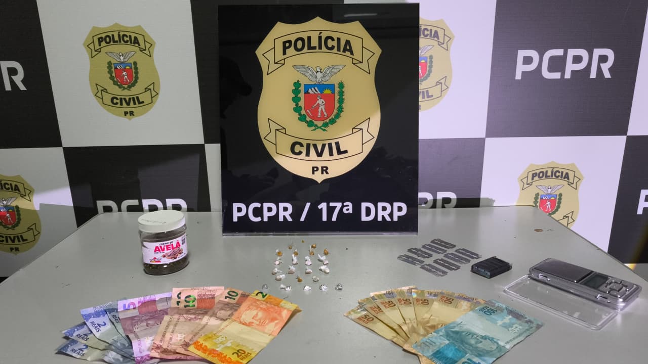 PCPR prende dois homens durante ação contra o tráfico de drogas em Cruzeiro do Oeste 