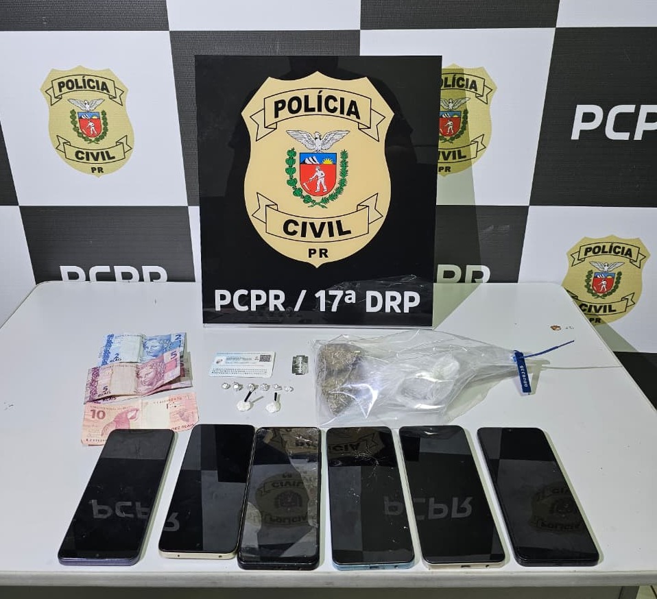 PCPR e PMPR prendem homem por tráfico de drogas e apreendem entorpecentes em Tuneiras do Oeste