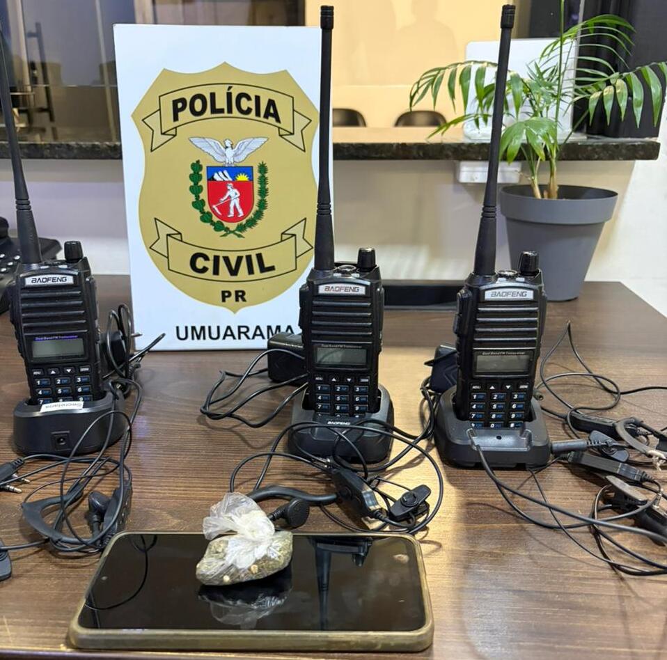 PCPR prende homem por receptação e apreende rádios comunicadores em Umuarama