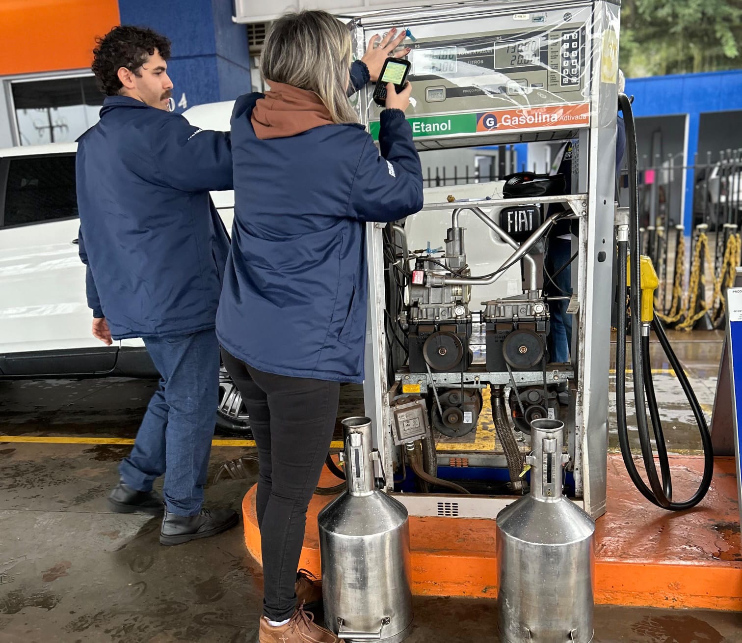 PCPR participa de fiscalização em postos de combustíveis em Campina da Lagoa e Nova Cantu